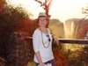 Mary Keet - sunset at Vic Falls